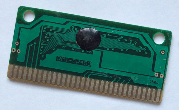 Печатная плата с «каплей» (безкорпусная микросхема) от картриджа для Sega Mega Drive 2