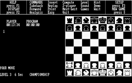 Скриншот игры Psion Chess